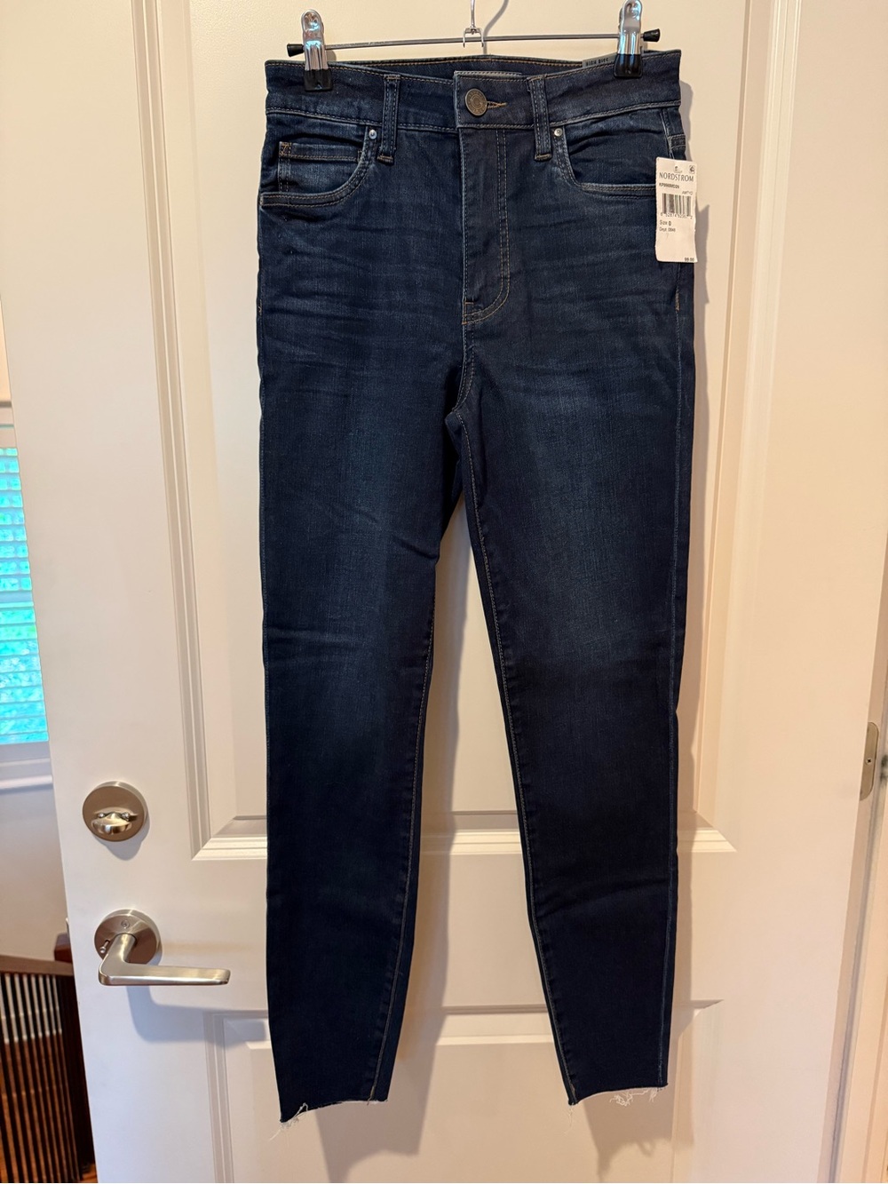 Kut from the Kloth Hog Rise Dark Blue Ankle Skinny Jeans
